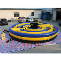 8 mètres Dia. Adultes canard n run jeu de fusion gonflable fou rotatif machine de l'usine gonflable de la Chine