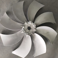 Ventilateur axial réglable antidéflagrant Windwise pour lutte contre l'incendie, alimenté par courant alternatif, à montage sur conduit, en alliage d'aluminium épaissi, avec pales d'impeller OEM