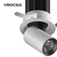 LED télescopique réglable Cob 5W 12W 20W Hotel Downlight Spot intégré dédié pour hôtel Villa
