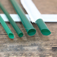 Pailles en PLA écologiques sans PFAS, compostables, longueur/diamètre/couleur/impression personnalisées sur la paille, emballées individuellement
