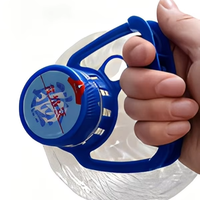 Anneau de transport en plastique anti-pression de 55 mm, PE de qualité alimentaire, poignée multicolore disponible pour l'emballage des seaux d'eau jetables