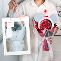 Bunga Plush Multi-warna Grosir Kemasan Kado Hari Valentine Buket Tangan Pernikahan
