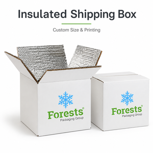 Aluminum Foil Insulated Shipping <b>Box</b>, Thermal Cooler Cardboard <b>Box</b> For Frozen Food Seafood Meat Fruit Cold Chain Packaging - Product Image 2