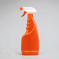 Bouteilles pulvérisatrices à gâchette en HDPE noir vides de 500 ml (16 oz) pour usage domestique et commercial, pour liquide de lavage, agent nettoyant pour voitures, nettoyant