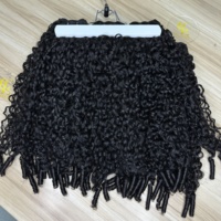100% Cheveux humains vierges non traités, bouclés en spirale, 15A, mèches de cheveux vierges birmans, extrémités épaisses, cheveux vietnamiens bruts