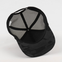 Casquette Y2K de performance en maille avec logo brodé, 5 panneaux, motif camouflage, profil haut, bord incurvé, doublure, pour extérieur, golf, camionneur, personnalisable OEM en gros