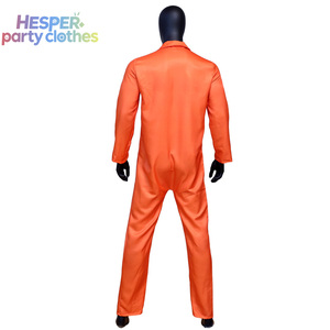 HESPER Halloween Combinaison de Prisonnier Adulte Orange pour Hommes, Costume de Cosplay pour Fête et Spectacle, en Nylon et Polyester - Product Image 3
