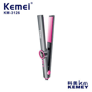 Plancha de Pelo Kemei de 30 cm con Pantalla Digital y Función Iónica para Mujer, Color Gris - Product Image 5