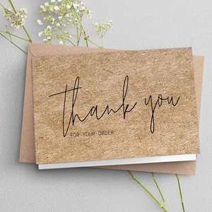 <span class=keywords><strong>Vi</strong></span>-usine en gros conception personnalisée artisanat papier cadeau <span class=keywords><strong>carte</strong></span> <span class=keywords><strong>de</strong></span> remerciement pour soutenir ma petite entreprise boîte cadeau décoration - Product Image 4