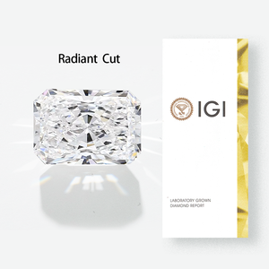 Diamant de laboratoire certifié IGI 1CT 2CT 3CT Couleur D Pureté VVS2 Taille Radiant Diamant CVD cultivé en laboratoire pour bijoux - Product Image 1