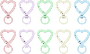Heart Shape Swivel Buckles Zinc Alloy Spring <b>Snap</b> <b>Hook</b> Keyring Keychain Clip Hardware Accessories - Product Image 1