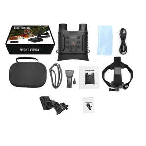 Jumelles de vision nocturne infrarouge numérique VR Nv100 montées sur casque, enregistrement vidéo 3D, capteur CMOS étanche, 20MP, zoom optique 8X - Product Image 6