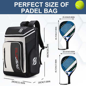 Sac de raquette de <span class=keywords><strong>padel</strong></span> personnalisé avec logo de design de mode, sac à dos de sport, sac de raquette de pickleball, sac de raquette de grande taille, vente en gros - Product Image 2