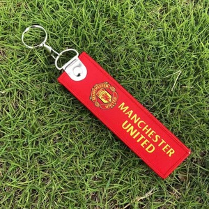 Llavero Colgante de Tela Tejida con Texto Impreso de Equipos de Fútbol: Barça, <span class=keywords><strong>Manchester</strong></span> United, Liverpool, Bayern, Juventus (Múltiples Diseños) - Product Image 5