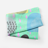 Écharpe à imprimé floral numérique personnalisée avec logo, châle de mode pour femmes 100% polyester, vente en gros