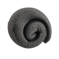 Nouvel Arrivage Oreiller de Voyage Personnalisable en U pour Capuche, Oreiller à Capuche pour Avion, Coussin Cervical en Mousse à Mémoire de Forme avec Pochette de Voyage