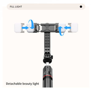 Superventas L13d luces de relleno delanteras y traseras dobles <span class=keywords><strong>Selfie</strong></span> Stick 360 rotación trípode <span class=keywords><strong>Selfie</strong></span> Stick remoto inalámbrico - Product Image 2