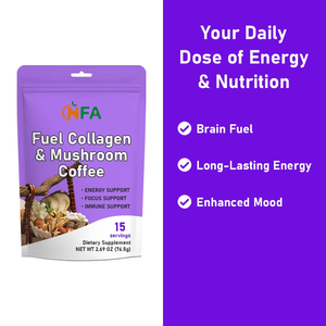 Supplier Custom Fuel Collagen & Mushroom Coffee Powder Support Energy Focus Immunity Coffee Drink Collagen Mushroom <b>Supplement</b> - Product Image 6