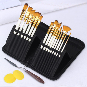 Set di 15 <span class=keywords><strong>Pennelli</strong></span> Artistici di Diverse Forme per <span class=keywords><strong>Pittura</strong></span> Acrilica e a <span class=keywords><strong>Olio</strong></span> con Custodia e Supporto in Schiuma - Product Image 3