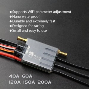 60A brushless ESC Waterproof metal speed <b>controller</b> 3-6S racing ESC APP parameter adjustment - Product Image 4