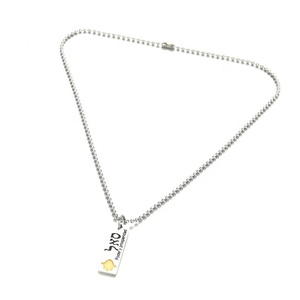 Yiwu aceon thép không gỉ Thanh Dọc Vàng ký hai tông người Do Thái từ đóng dấu Hamsa điện và thịnh vượng Mặt dây chuyền - Product Image 3