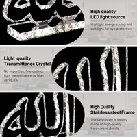 Lampe de table décorative LED moderne, personnalisée, au design créatif, de haute qualité, avec cristal et acier inoxydable