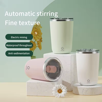 Tasse à mélange automatique magnétique de 350ml avec logo rechargeable par USB Tasse à café pour poudre de protéine de lait