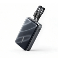 Batterie externe Anker A110W Zolo 20000mAh, chargeur rapide 55W max, câbles Type C doubles intégrés, batterie externe portable