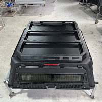 VEWU Hardtop en aluminium robuste avec plateforme de toit, troisième feu stop, étanche IP66, sans perçage, pour benne de camion