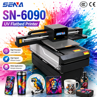 Impresora Plana de Inyección de Tinta UV Todo en Uno 6090 para Impresión de Alta Definición en Carcasas de Teléfono de Cerámica, Acrílico, Frisbee, Metal, Impresora de Logotipos para Pequeñas Empresas