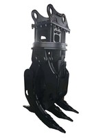 Grappin rotatif pour pierres en gros, pour excavatrice 20 tonnes, rotation à 360 degrés, personnalisable OEM ODM, en acier robuste, CE ISO
