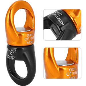 Climbing Rotation Connector 30KN EN365 Certified 360 Degree Free Spin For Rock Climbing Yoga <b>Hammock</b> Use - Product Image 5
