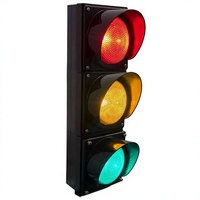 Feu de signalisation LED à boule complète rouge, jaune, verte, avec lentille optique à trois couches pour intersection routière