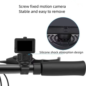 Phổ Silicone dây đeo 360 Xoay tay lái Đèn pin chủ Torch núi cho xe đạp và thể thao máy ảnh - Product Image 3