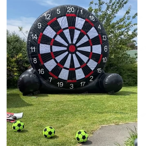 Tableau de fléchettes de football <span class=keywords><strong>CIMA</strong></span> de 10 pieds avec logo personnalisé, pour enfants, utilisation extérieure, location, en bâche PVC, jeu d'entraînement de football gonflable, modèle IFUN - Product Image 1