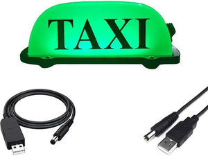 Luz de señal de <span class=keywords><strong>taxi</strong></span> magnética con batería recargable USB, señal de <span class=keywords><strong>taxi</strong></span> de techo con señal iluminada de techo de cabina de <span class=keywords><strong>taxi</strong></span> impermeable magnética - Product Image 5