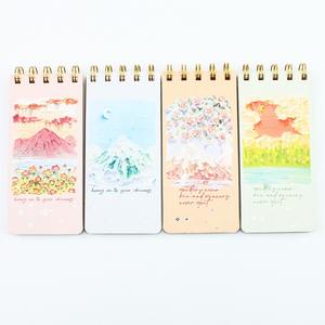 Carnet à spirales minimaliste de style InS à feuillets retournés vers le haut, 100 feuilles, mini, portable, de poche, pour étudiants, dessin, vente en gros d'usine - Product Image 6