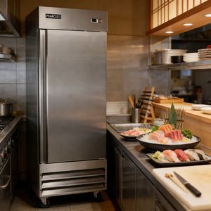 Stainless Steel Restaurant Refrigerator Commercial Kitchen Freezer Hotel <b>Fridge</b> Upright Deep Chiller European-Style - Product Image 6