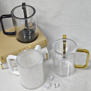 Vaso de acrílico transparente de diseño tradicional para lavarse las manos con doble asa, para rituales religiosos judíos, vaso de Shabat, directo de fábrica - Product Image 2
