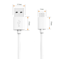 Fournisseur direct d'usine, câble d'alimentation Micro USB uniquement, câble de chargeur USB