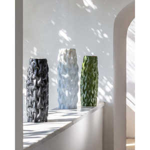 Vase en céramique et porcelaine imprimé en 3D Fiordo Made in Italy-GRES Product - Product Image 2