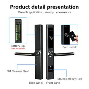 Serrure d'hôtel RFID au design fin, serrure RFID avec système de gestion logicielle pour <span class=keywords><strong>location</strong></span> de vacances - Product Image 6