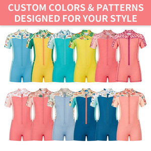 Traje de Neopreno Corto de 2mm para Niñas, con Cierre Trasero, Manga Corta, Térmico, para Buceo, Natación, Snorkel, Surf, Protección UV - Product Image 3