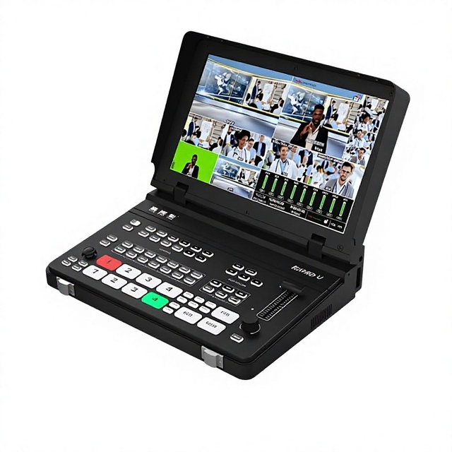 JiaShi Video Switcher R3PRO 4K 4-Input Aluminum Alloy Portable All-in-One Live-Production Console Streaming Live Streaming