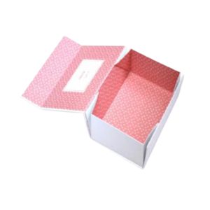 <b>Pink</b> Rectangle Self-Erecting Eco-Friendly Magnetic Closure Paperboard <b>Box</b> with Handle for High-End Gift Packaging - Product Image 3