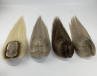 Stock d'usine : Topper pour femme en cheveux humains vierges, mono-toupet en cheveux naturels raides européens Remy avec cuticules intactes