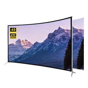 จอแอลอีดี4K สมาร์ททีวีแอนดรอยด์หน้าจอโค้ง LED 49นิ้วกันตกโหมดเกมในตัวลำโพง HDTV จัดส่งเร็ว - Product Image 1