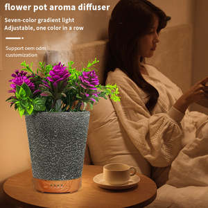 Diffuseur d'arômes pour <span class=keywords><strong>pot</strong></span> de fleurs, diffuseur d'huiles essentielles, humidificateur d'air à brume froide, diffuseur de parfum pour plantes <span class=keywords><strong>en</strong></span> <span class=keywords><strong>pot</strong></span>, <span class=keywords><strong>en</strong></span> plastique, garantie 1 an - Product Image 2