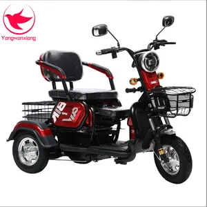 2023 Adult High Quality Frame Electric Tricycle Long Range Battery 8 Inches Tire Huge Bearing Capacity Electric Tricycle