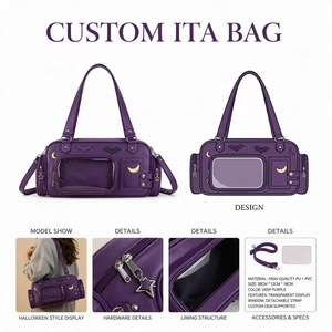 Bolso Bandolera Personalizado de Piel Sintética Verde Bosque con Ventana de PVC y Cierre de Cremallera, Bolso de Hombro de Moda para Uso Diario - Product Image 4